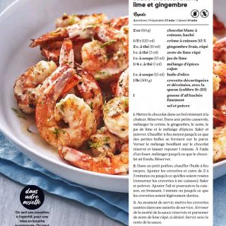 Crevette ail gingembre