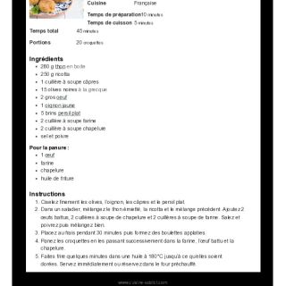 Croquettes de thon à la ricotta