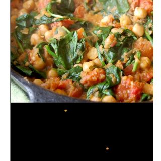 Epinards, pois chiches et piquillos