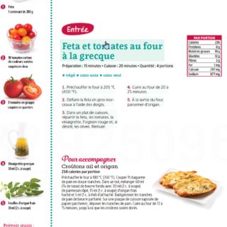 Feta et tomates au four à la grecque