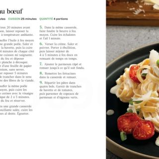 Fettucini alfredo boeuf