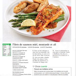 Filet saumon miel moutarde