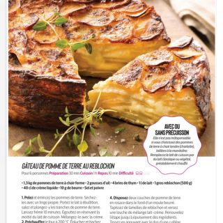 Gâteau pomme de terre reblochon