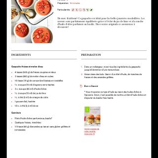 Gaspacho fraises et melon d'eau - K pour...