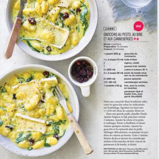 Gnocchis pesto brie caneberge