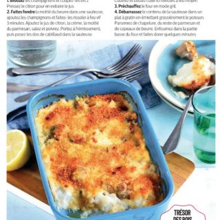 Gratin cabillaud citron parmesan