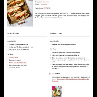 Hot-dogs de luxe - K pour Katrine