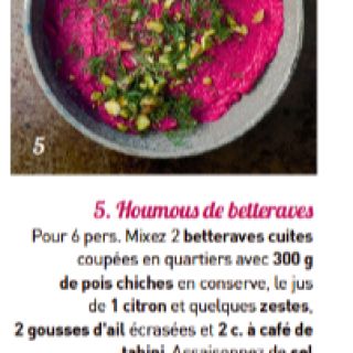 Houmous betteraves