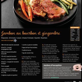 Jambon bourbon gingembre