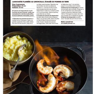 Langoustine flambée