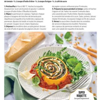 Lasagnes façon involtini