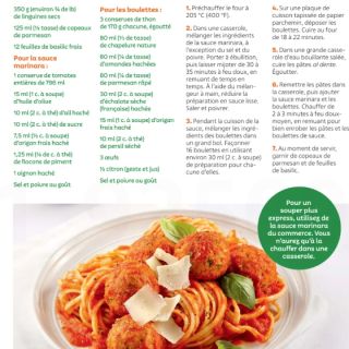 Linguinis boulettes de thon