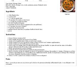 Orzo crémeux au chorizo, pousses d'épi...