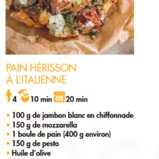 Pain hérisson à l'italienne