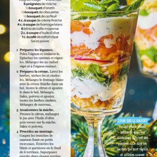 Parfait saumon et mache