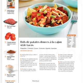 Patates douces cajun