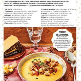 Polenta crémeuse appenzeller choux fleu...