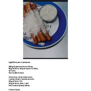 Potatoes churros deluxe