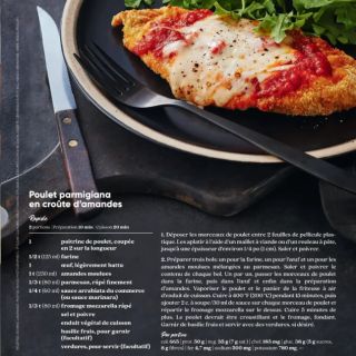 Poulet parmigianna amandes