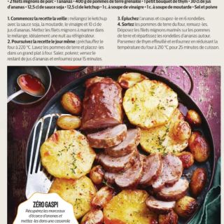 Rôti porc laqué à l'ananas