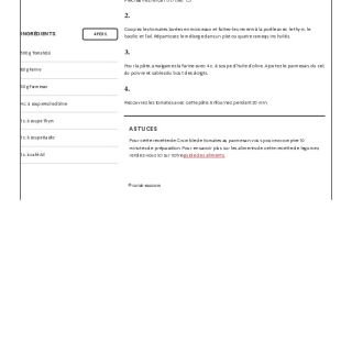 Recette Crumble de tomates au parmesan (...