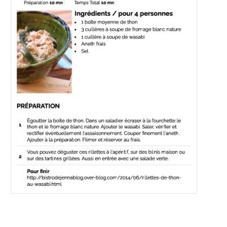 Rillettes de thon au wasabi