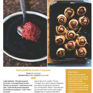 Roulés tomates saucisses