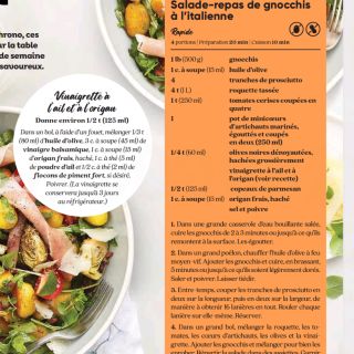 Salade Gnocchis à l'italienne