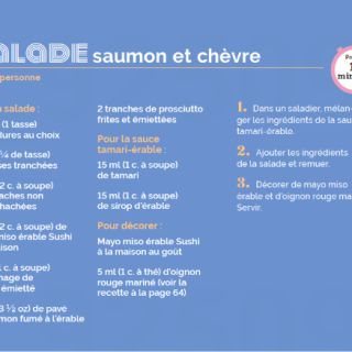 Salade Saumon chèvre