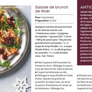 Salade brunch Noël