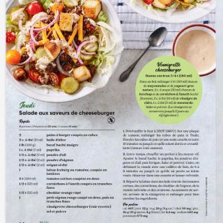 Salade cheeseburger