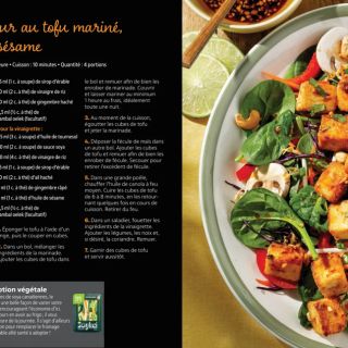 Salade d'amour Tofu gingembre sésame