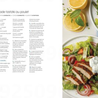 Salade tzatziki poulet