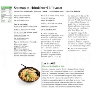 Saumon chimichurri à l'avocat