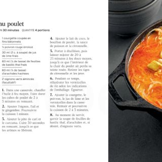 Soupe coco Cari au poulet