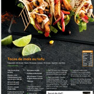 Tacos maïs tofu