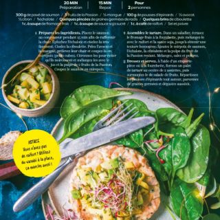 Tartare saumon mangue fruit passion