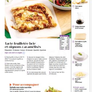 Tarte brie et oignons