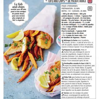 Tofu and chips de patate douce