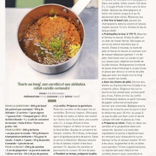 Tourte boeuf carottes shiitake