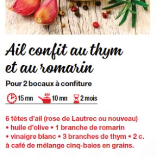 ail confit au thym
