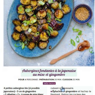 aubergine fondante japonaise