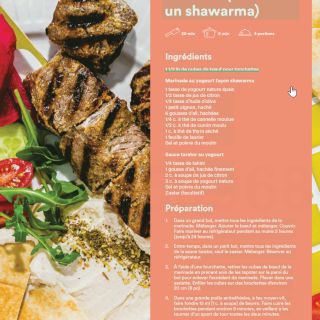 boeuf grillé sauce tahini