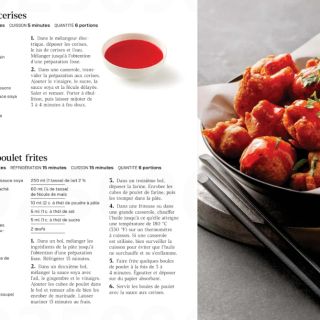 boulettes poulet sauce cerises