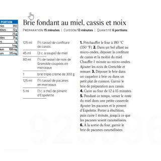 brie miel cassis noix