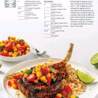 côte porc salsa mangue