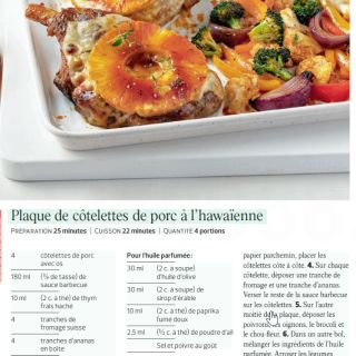 côtes de porc hawaienne