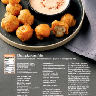 champignons frits