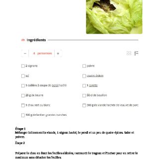 chou à l'auvergnate