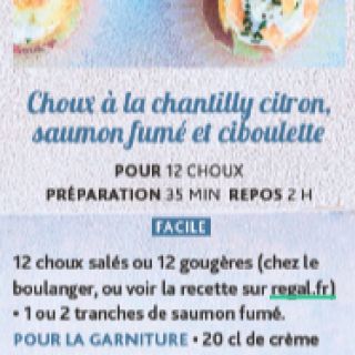 chou citron saumon fumé
